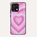 Latte Love Patter Glass Case Cover - Pink For Oppo F31 5G