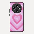 Latte Love Patter Glass Case Cover - Pink For Oppo F31 Pro 5G
