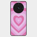 Latte Love Patter Glass Case Cover - Pink For Realme 11 Pro Plus 5G