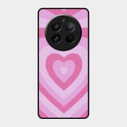 Latte Love Patter Glass Case Cover - Pink For Realme 12 Pro 5G