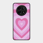 Latte Love Patter Glass Case Cover - Pink For Realme 12X 5G