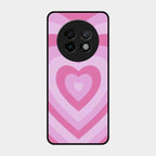 Latte Love Patter Glass Case Cover - Pink For Realme 13 Plus 5G
