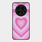 Latte Love Patter Glass Case Cover - Pink For Realme 13 Pro 5G