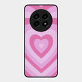 Latte Love Patter Glass Case Cover - Pink For Realme 13 Pro Plus 5G