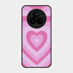 Latte Love Patter Glass Case Cover - Pink For Realme 14 Pro 5G