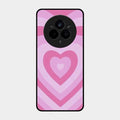 Latte Love Patter Glass Case Cover - Pink For Realme 14 Pro Plus 5G