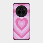 Latte Love Patter Glass Case Cover - Pink For Realme 14 Pro Plus 5G