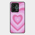 Latte Love Patter Glass Case Cover - Pink For Realme 15 Pro 5G