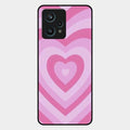 Latte Love Patter Glass Case Cover - Pink For Realme 9 Pro Plus 5G