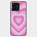 Latte Love Patter Glass Case Cover - Pink For Realme C53