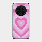 Latte Love Patter Glass Case Cover - Pink For Realme Narzo 70 Pro 5G