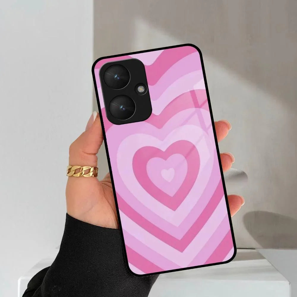 Latte Love Patter Glass Case Cover - Pink Redmi/Xiaomi - ShopOnCliQ