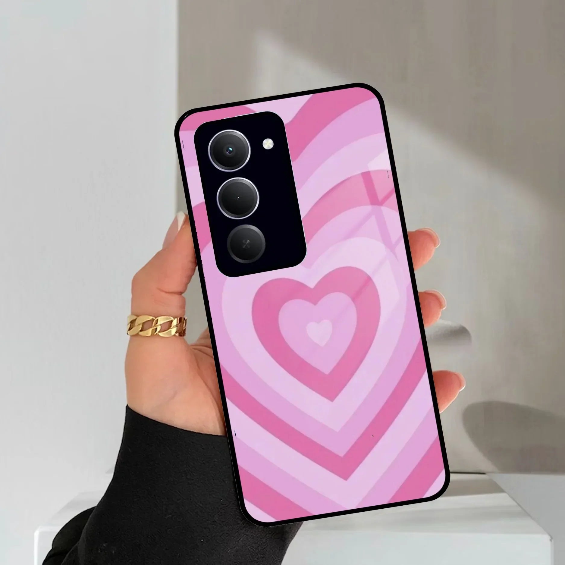 Latte Love Patter Glass Case Cover - Pink Redmi/Xiaomi - ShopOnCliQ