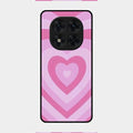 Latte Love Patter Glass Case Cover - Pink For Redmi Note 14 Pro 5G