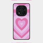 Latte Love Patter Glass Case Cover - Pink For Redmi Note 14 Pro 5G