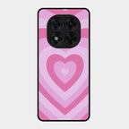 Latte Love Patter Glass Case Cover - Pink For Redmi Note 15 Pro 5G