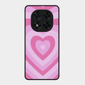 Latte Love Patter Glass Case Cover - Pink For Redmi Note 15 Pro Plus 5G