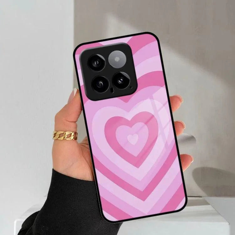 Latte Love Patter Glass Case Cover - Pink Redmi/Xiaomi - ShopOnCliQ