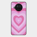 Latte Love Patter Glass Case Cover - Pink For Xiaomi Mi 10I 5G