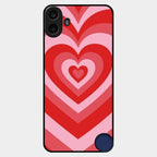Latte Love Patter Glass Case Cover - Red For Nothing Cmf Phone 1