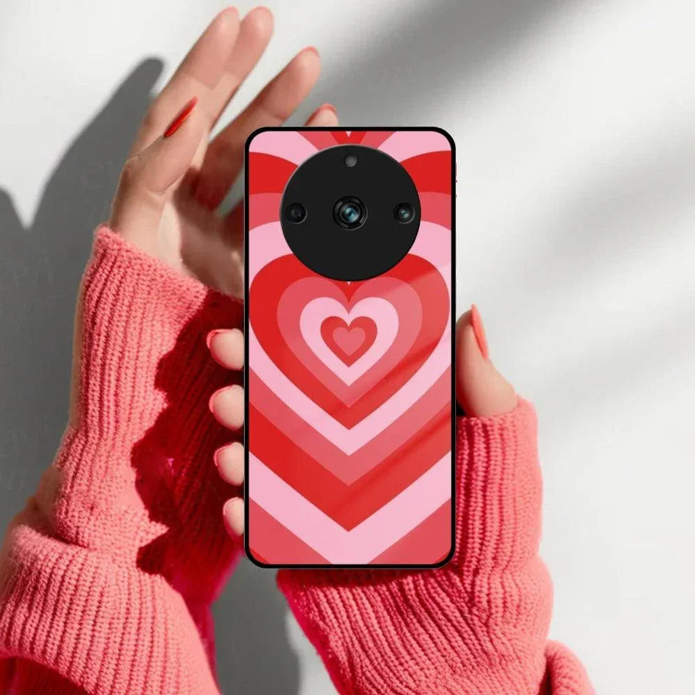 Latte Love Patter Glass Case Cover For Realme/Narzo - ShopOnCliQ