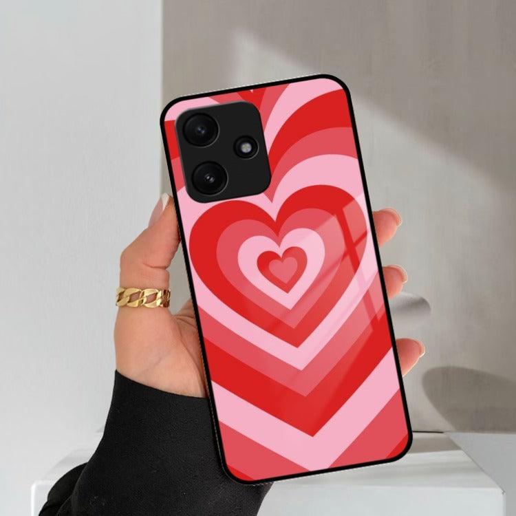 Latte Love Patter Glass Case Cover - Red Redmi/Xiaomi - ShopOnCliQ