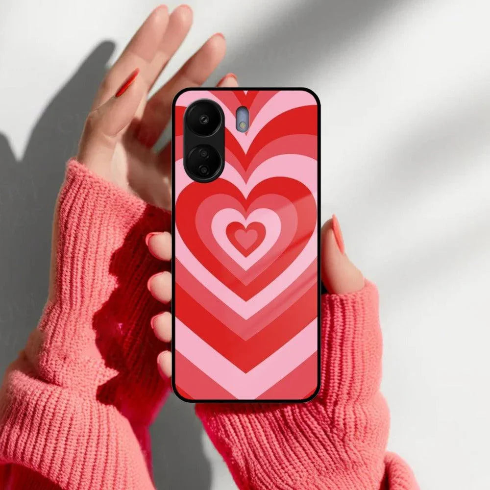 Latte Love Patter Glass Case Cover - Red Redmi/Xiaomi - ShopOnCliQ