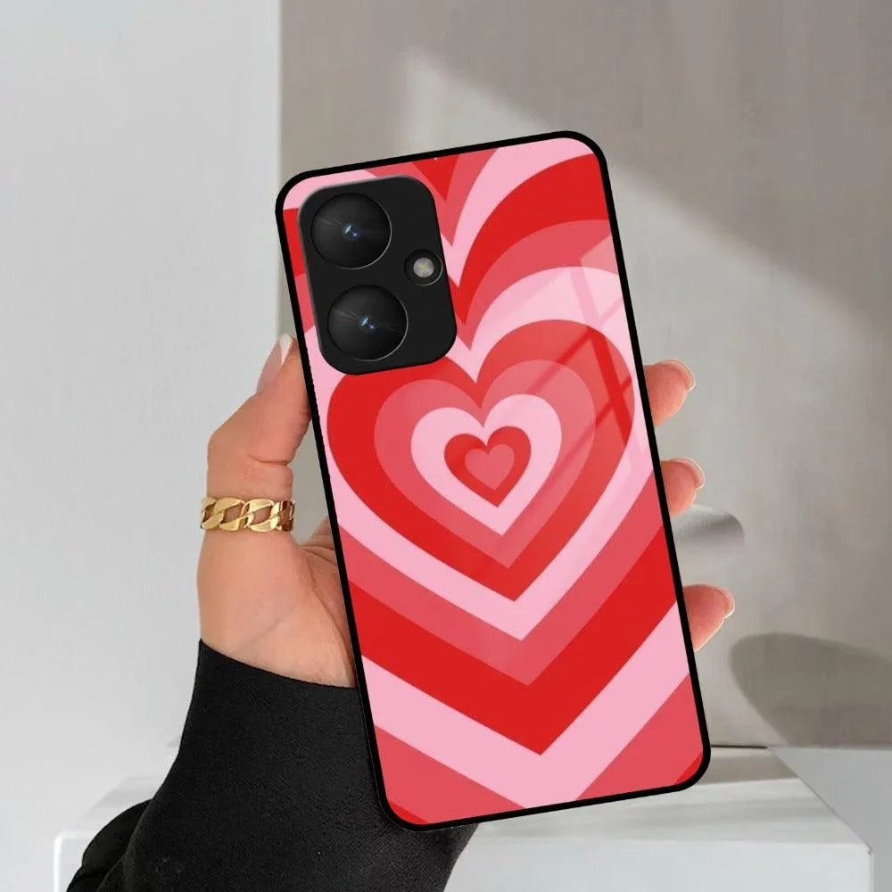 Latte Love Patter Glass Case Cover - Red Redmi/Xiaomi - ShopOnCliQ
