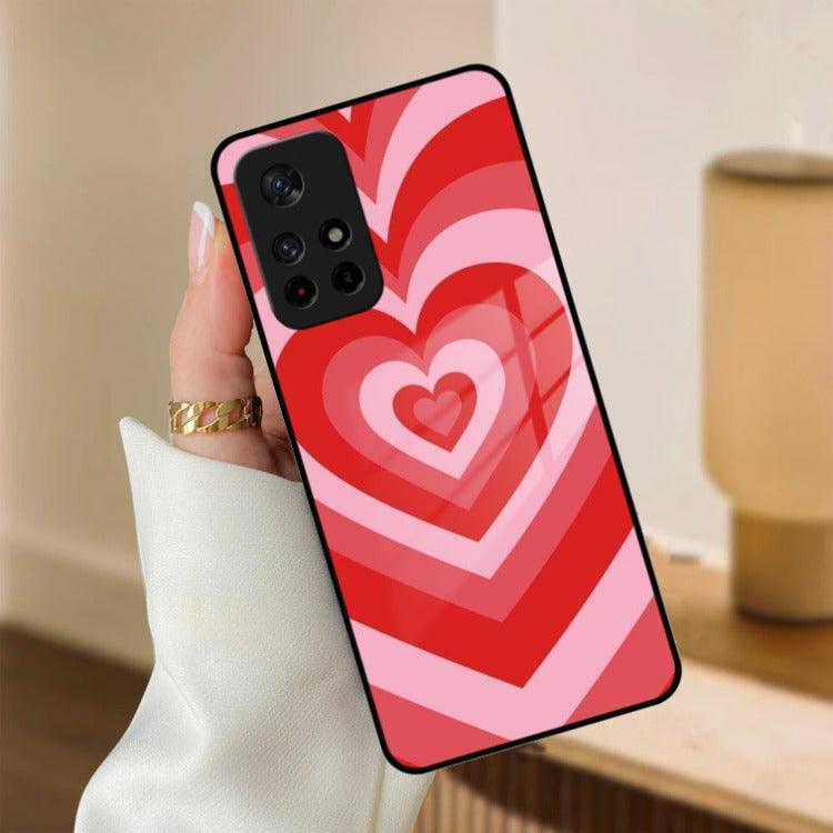 Latte Love Patter Glass Case Cover - Red Redmi/Xiaomi - ShopOnCliQ