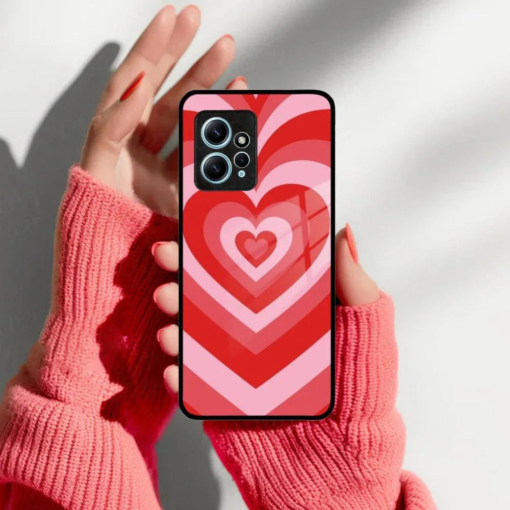 Latte Love Patter Glass Case Cover - Red Redmi/Xiaomi - ShopOnCliQ