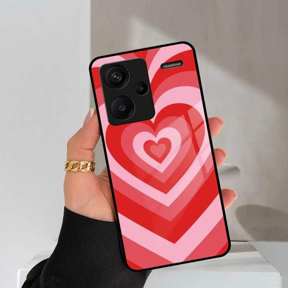 Latte Love Patter Glass Case Cover - Red Redmi/Xiaomi - ShopOnCliQ