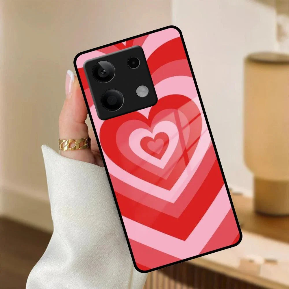 Latte Love Patter Glass Case Cover - Red Redmi/Xiaomi - ShopOnCliQ