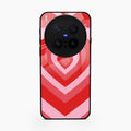 Latte Love Patter Glass Case Cover - Red For Vivo X300 Pro 5G