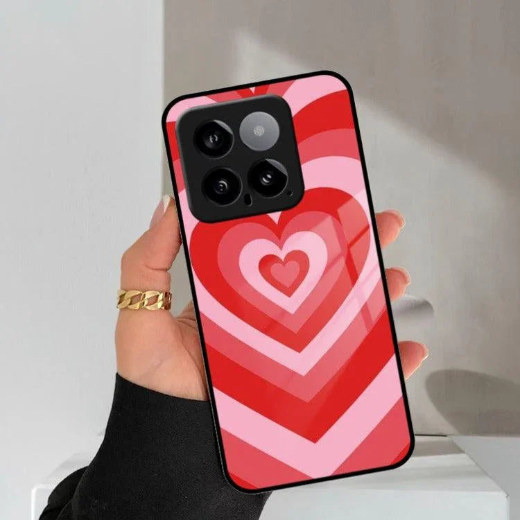 Latte Love Patter Glass Case Cover - Red Redmi/Xiaomi - ShopOnCliQ