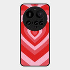 Latte Love Patter Glass Case Cover - Red For Xiaomi 15 Ultra 5G