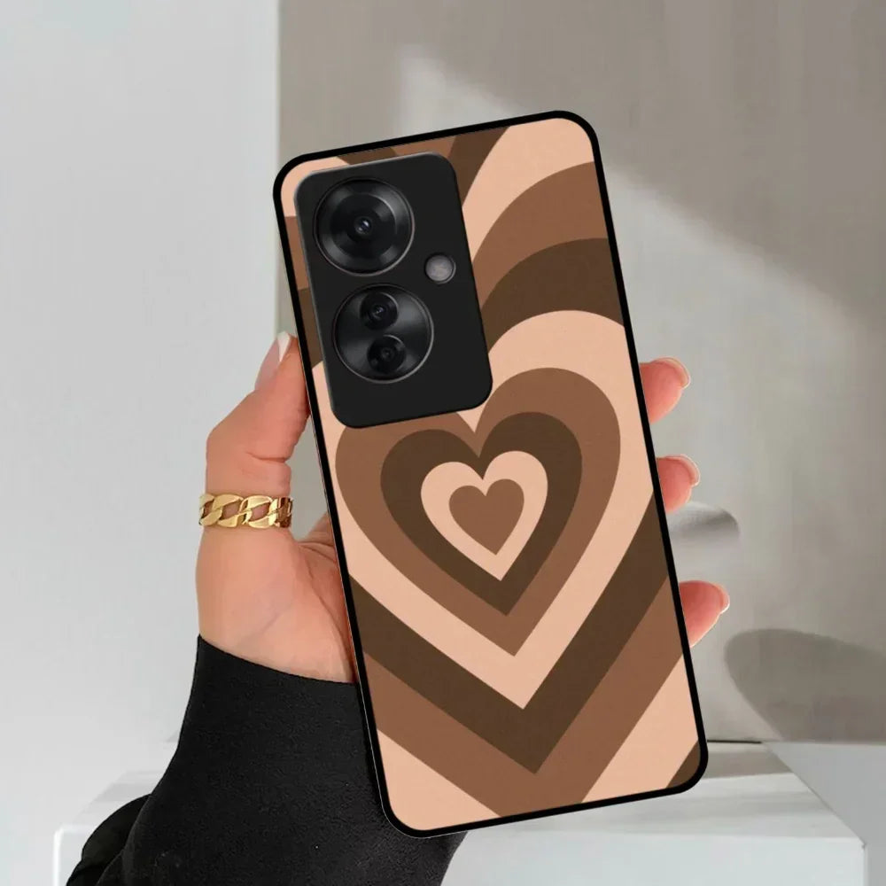 Latte Love Patter Glossy Metal Case Cover Coffee For Oppo - ShopOnCliQ