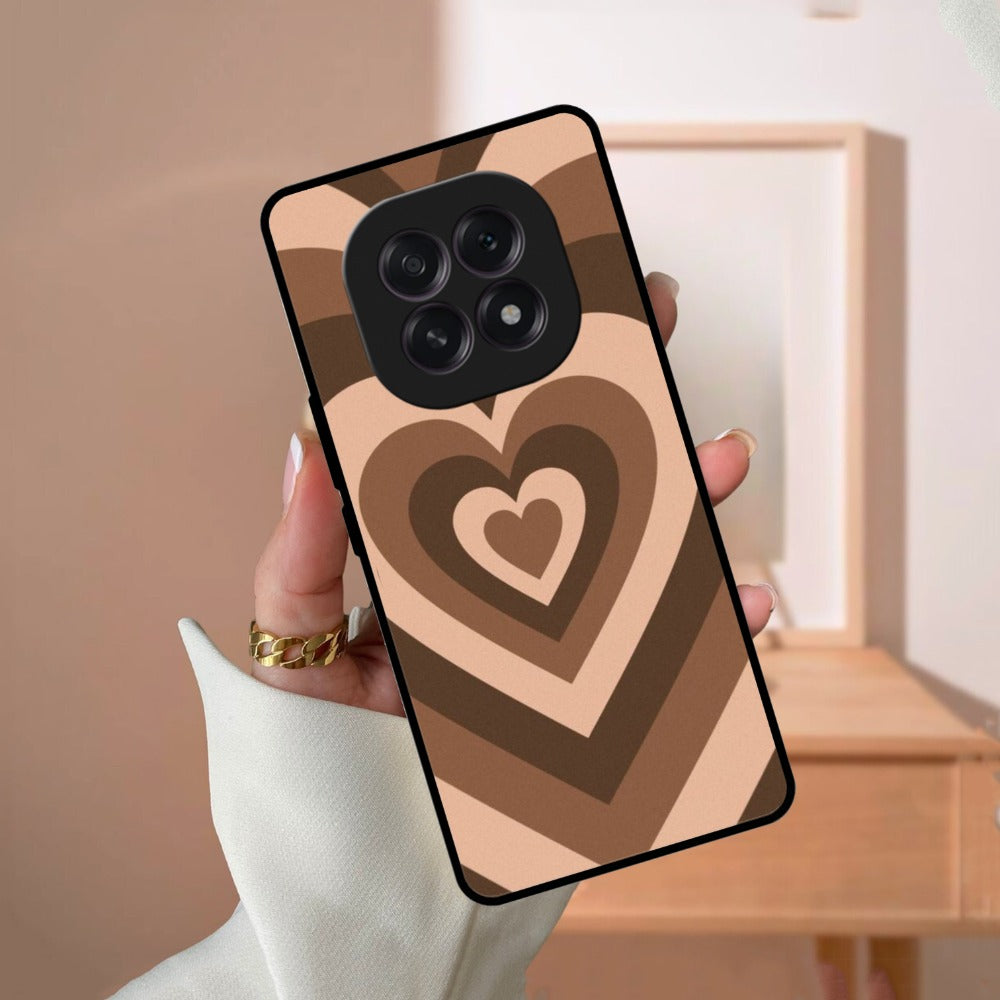 Latte Love Patter Glossy Metal Case Cover Coffee For Oppo