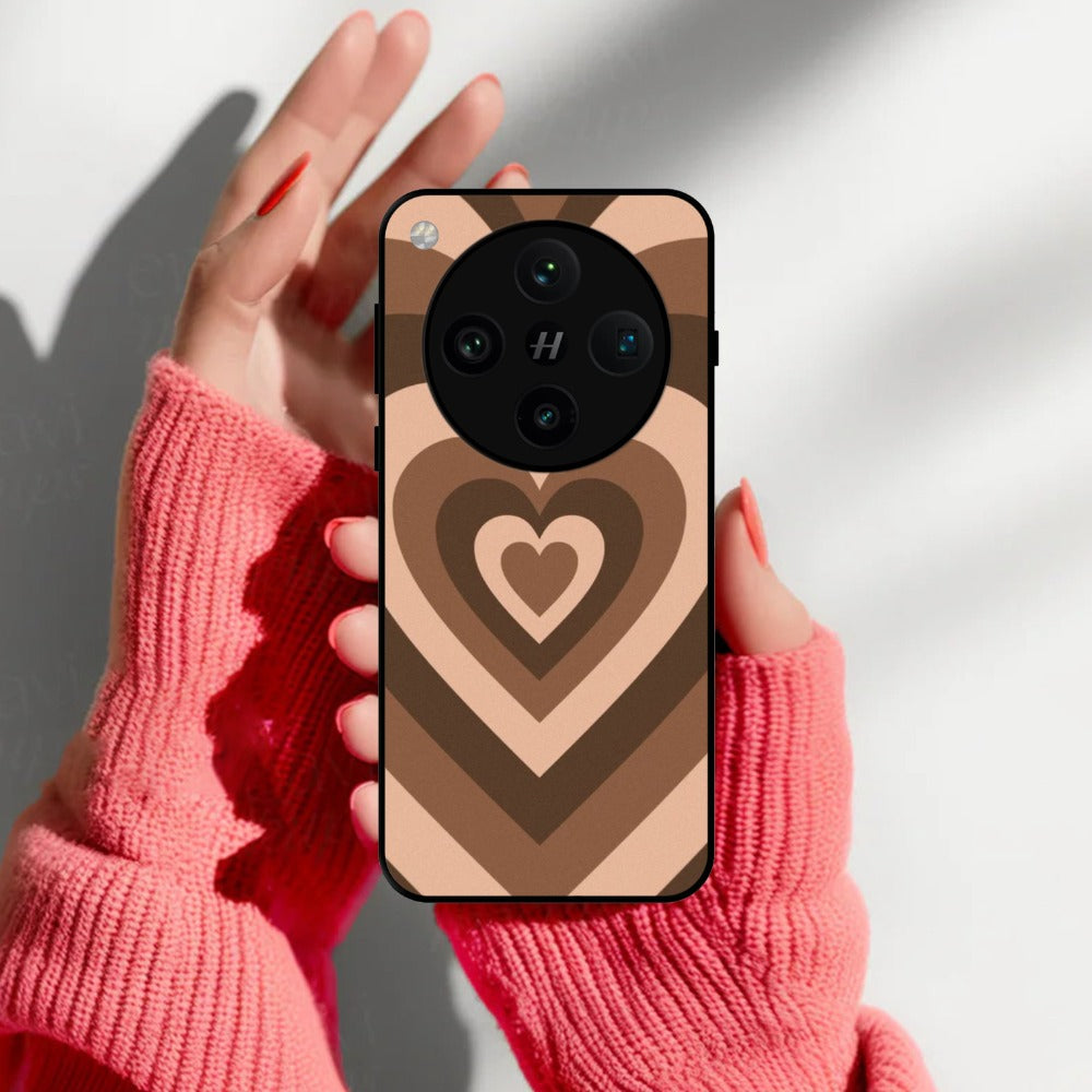 Latte Love Patter Glossy Metal Case Cover Coffee For Oppo