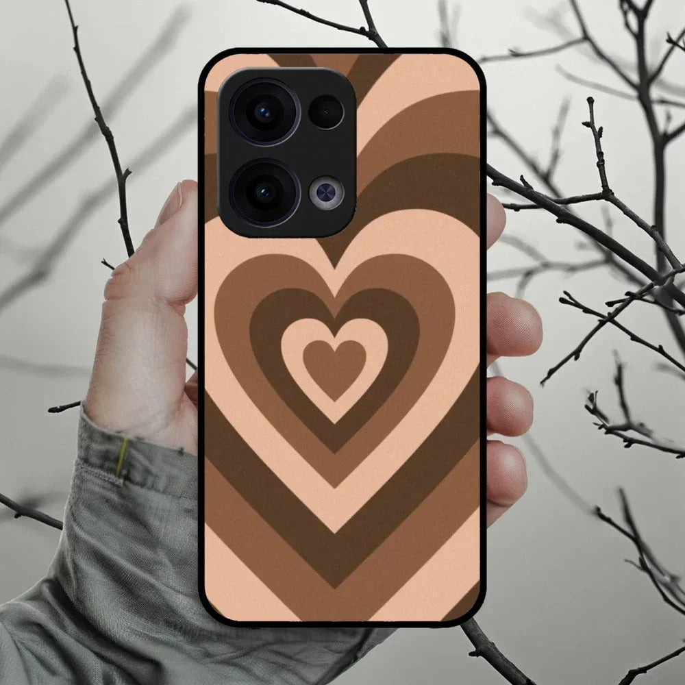 Latte Love Patter Glossy Metal Case Cover Coffee For Oppo - ShopOnCliQ