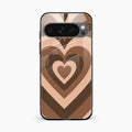 Latte Love Pattern Glossy Metal Case Cover For Google Pixel 10 Pro