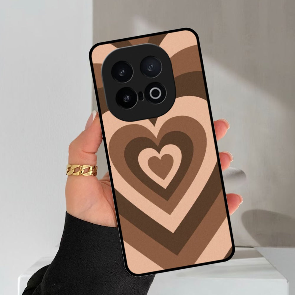 Latte Love Patter Glossy Metal Case Cover Coffee For Vivo