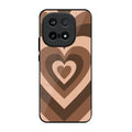 Latte Love Pattern Glossy Metal Case Cover For iQOO 15 5G