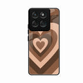 Latte Love Pattern Glossy Metal Case Cover For Motorola Edge 60 Stylus 5G