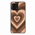 Latte Love Pattern Glossy Metal Case Cover For Motorola g84 5G
