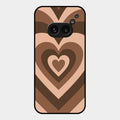 Latte Love Pattern Glossy Metal Case Cover For Nothing Phone 2A 5G