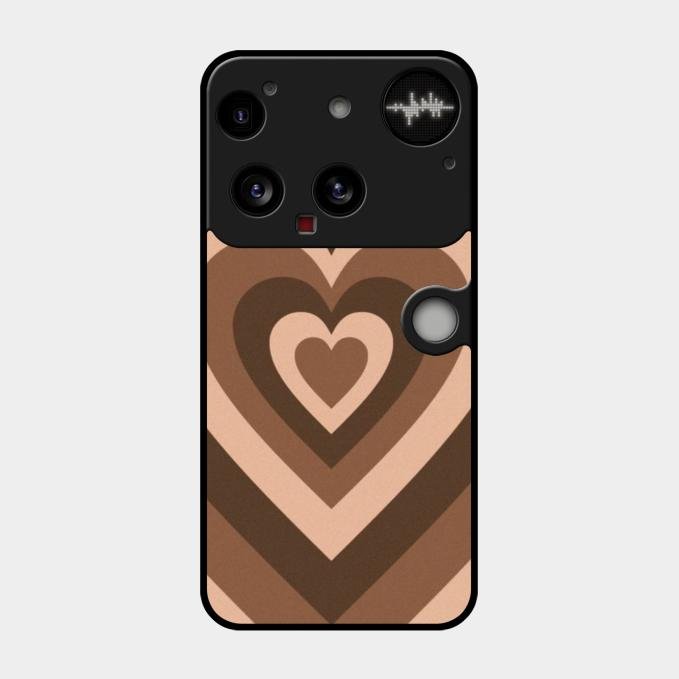 Latte Love Pattern Glossy Metal Case Cover For Nothing Phone 3 5G