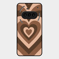 Latte Love Pattern Glossy Metal Case Cover For Nothing Phone 3A 5G