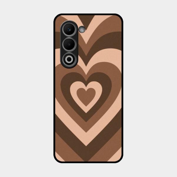 Latte Love Pattern Glossy Metal Case Cover For Oppo A5 5G
