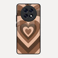 Latte Love Pattern Glossy Metal Case Cover For Oppo F31 Pro Plus 5G