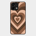 Latte Love Pattern Glossy Metal Case Cover For Oppo K13 5G